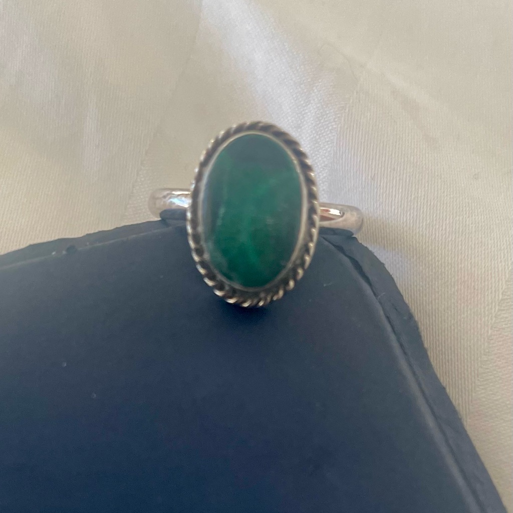 Silver & Malachite Ring